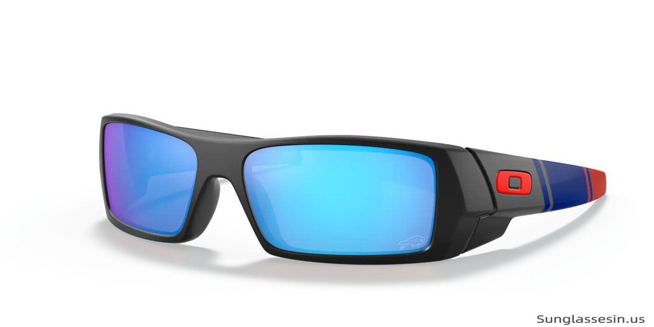 Oakley Buffalo Bills Gascan® Sunglasses Matte Black Frame Prizm Sapphire  Lense