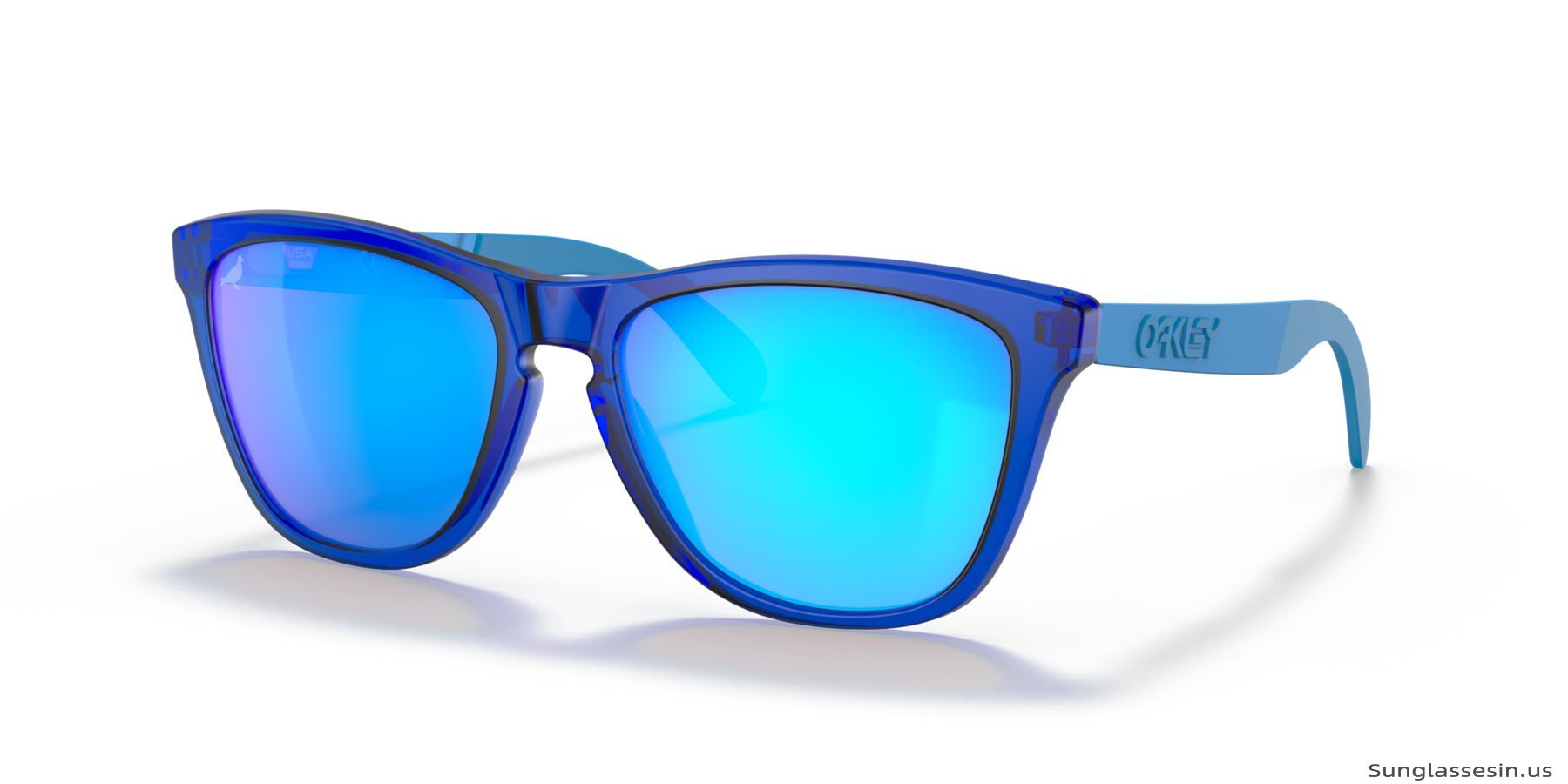 Oakley Frogskins Mix Staple X Oakley Collection Sunglasses Blue Frame Blue  Lens